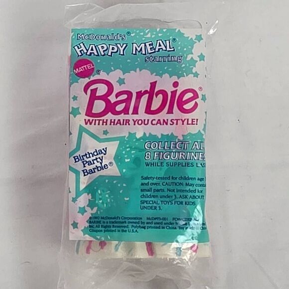 Vintage McDonald’s Happy Meal Barbie – Birthday Party Barbie (1992, Mattel) - Picture 4 of 6
